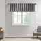Madison Park Andora Bestickter Stangentaschen-Volant, Baum, kleine Kunstseide, Volants für Fenster, 127 x 45,7 cm, Grau