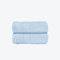 Allure Zero Twist Hand Towel Set for Bathroom, Pack of 2, 50 x 85cm, 100% Egyptian Cotton (Baby Blue)