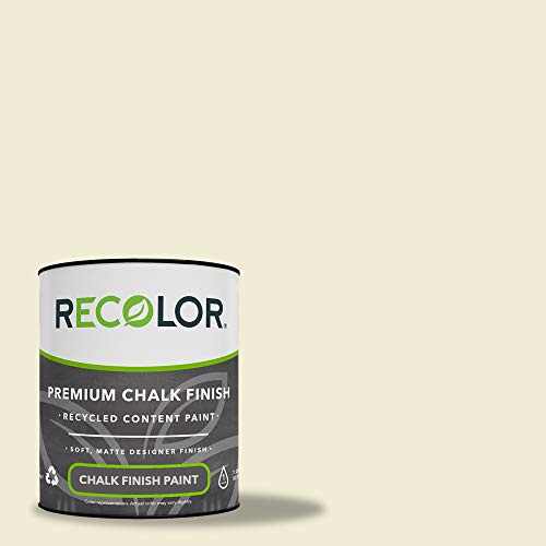 RECOLOR Eco-Friendly Interior Chalk Paint, Matte Finish, 1 Quart, Canvas