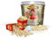 MacCorns Popcorn Chef Natural (Naked) Popcorn Bucket | 10ltr Reusable Bucket of Plain Popcorn With 12 Cartons & 1 Scoop | Crispy & Nutritious, Low Calorie Vegan Popcorn Ideal For Healthy Snacking