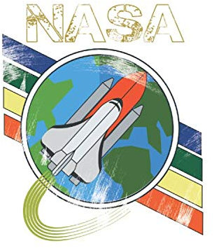 NASA: Din A5 notebook lined | diary | planner | sketchbook | drawing book | colouring book | 120 pages, glossy soft cover