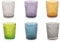 Villa d'Este Home Tivoli - 6er Set Wassergläser Marrakesch bunt aus Glas 5905223