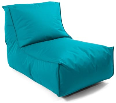 mokebo® Sitzsack für Kinder & Erwachsene 'Der Sundowner', Bean Bag mit Füllung oder Bodenkissen für Indoor & Outdoor, auch als Liegekissen, Relaxliege oder Liege in Petrol