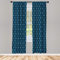 ABAKUHAUS Anker Vorhänge, Gardinen, Nautical Simple Classic, Fensterbehandlungen für Wohnzimmer Schlafzimmer Dekor, 2 Stück 75 cm b x 175 cm h, Blau Weiss