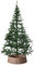 Gardenised Grande Jupe de Sapin à col en rotin Marron