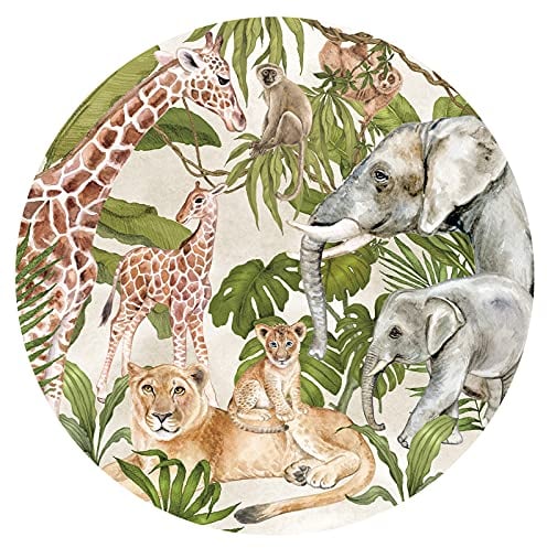 Little Deco Wandtattoo Wandsticker Kinderzimmer Wandaufkleber Tiere Löwe Giraffe Elefant Wanddeko Spielzimmer Wandbild Schlafzimmer Junge Mädchen Baby DL606-8