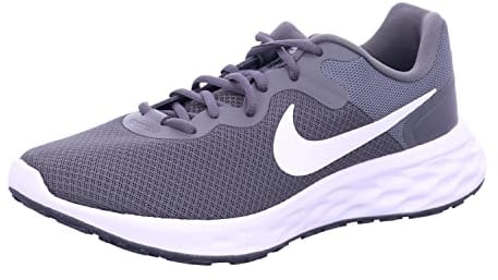 Nike Revolution 6, Scarpe de Gimnastica Uomo, Iron Grey White Smoke Grey Black, 44.5 EU
