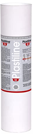 J. Herbin Herbin 5655T - Plastiline, 5kg, Härtegrad 55, ideal zum Modellieren, 100% wiederverwendbar, Hellgrau
