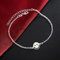 OBCPD 925 Sterling Silber Armbänder für Frauen Niedliche Smiley-Kette Hochzeit Schmuck
