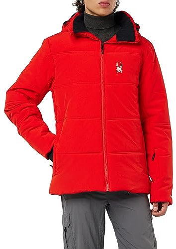 Spyder Liability Insulated Ski Jacket Chaqueta de esquí, Volcano, Medium Hombres