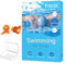 Fitciz Ohrstöpsel Schwimmen Erwachsene - mit Delikat Aufbewahrungsbox - 2 Paare Wiederverwendbare Weich Silikon Ohrenstöpsel Schwimmen - Swimming Earplugs (für Frauen, Größe S+M)