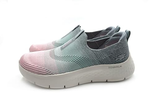 Skechers Women's Go Walk Flex Cali Sunset Sneakers, Grey Multi-Coloured, 5 UK