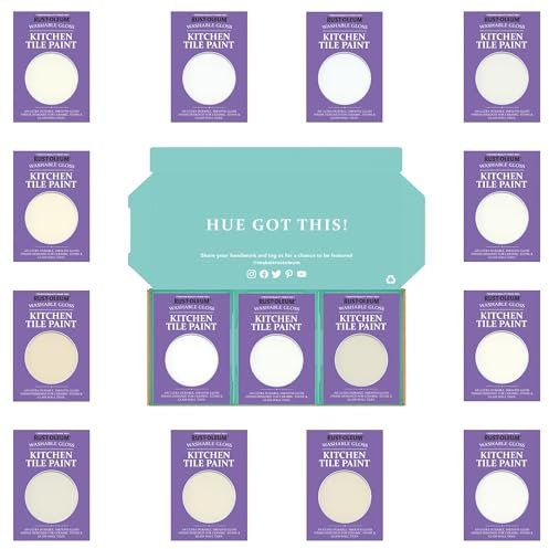 Rust-Oleum Kitchen Wall Tile Paint in Gloss Finish – Elegant Whites Tester Box