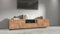 Dmora Mobile Porta TV Vanni, Credenza Bassa da Soggiorno con 4 Ante e 1 cassetto, Base Porta TV, 220x44h46 cm, Rovere
