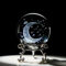 HDCRYSTALGIFTS Presse-papier en verre gravé au laser en 3D avec support - Décoration d'intérieur - 60 mm