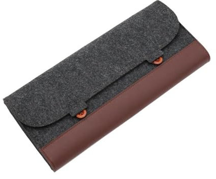 zaoalife PU Felt Keyboard Carrying Case Bag, Mechanical Keyboard Storage Bag, PU Leather Felt Bag for Keyboard, Keyboard Carrying Case