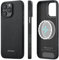 PITAKA Magnetic Protective Case for iPhone 16 Pro Max Lightweight and Thin Military Grade Shockproof Drop Tested Case Fully Packed in Aramid Fibre and TPU [Military Grade Protective] - BLACK/GREY