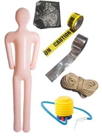 MagiDeal Aufblasbare Schaufensterpuppe, Halloween-Dekoration, Requisite, realistische Halloween-Kostüm-Requisite, Halloween-Zubehör für den Einzelhandel mit, mit Pumpe