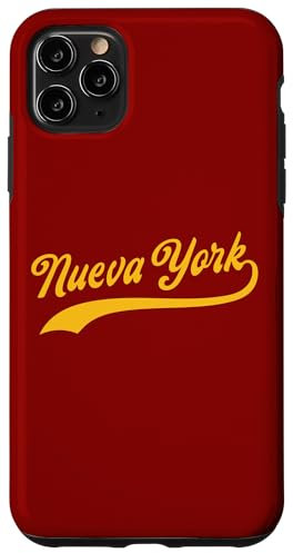 iPhone 11 Pro Max NUEVA YORK (New York In Spanish) Baseball Style Design Case