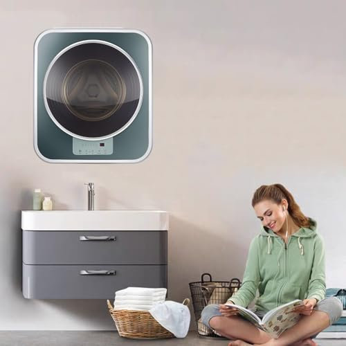 Mini Machine à Laver, Machine à Laver Murale Automatique et Sèche-Linge, Petit Lave-Linge Domestique Compact Portable de 3 Kg, Lavage Autoportant Facile à Utiliser Peu Encombrant