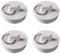 Tapón de drenaje de goma, paquete de 4 tapones de drenaje universales con anillo para colgar, tapón de fregadero de cocina para bañera, baño, lavabos (50-55 mm)