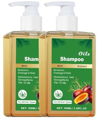 𝑩𝒂𝒕𝒂𝒏𝒂 Öl Shampoo,Rosemary Oil Shampoo,𝑩𝒂𝒕𝒂𝒏𝒂 -Öl für das Haarwachstum,Repariert Beschädigtes Haar,𝑩𝒂𝒕𝒂𝒏𝒂 Haarcreme für Männern und Frauen Haare (2PCS)