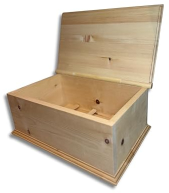 ZirbenShop Zirbenbrotdose | Brotbehälter aus Zirbe | Brotaufbewahrungsbox aus Holz | Brotkasten mit herausnehmbarer ZirbenHolz-Gitter | nachhaltig & für langanhaltende Frische (Blume des Lebens)