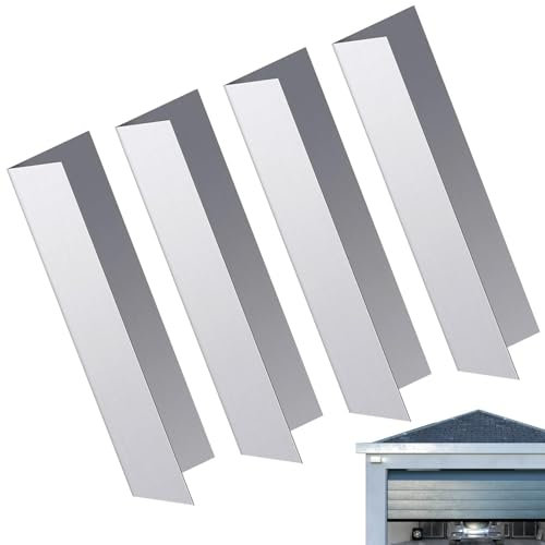 Cartello di tenuta per porta del garage, 4 x 5,91 x 1,77 pollici, in alluminio, per porte, finestre, barriera hardware per evitare che si mastichi per l'uso all'aperto