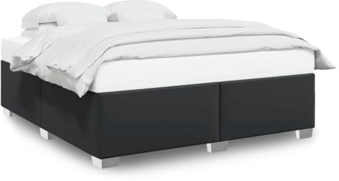 Iiaky Bettgestell Bed Frame Bettrahmen Betten Bettgestelle Bedframe Schwarz 180x200 cm Kunstlederer