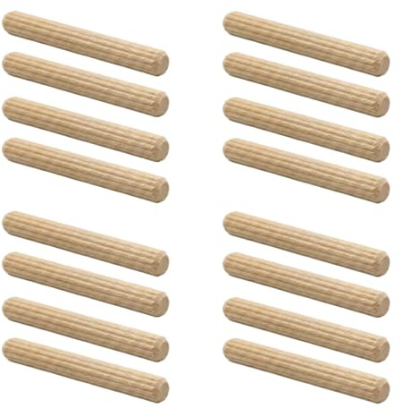 Holzdübel passend für IKEA KALLAX Regale – Verbindungsstifte geriffelt, Ersatzteil 101339 – 6x50 mm – Holzdübel für den Aufbau von KALLAX 2x2, 2x4, 4x4 & 5x5 Regalen