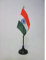 AZ FLAG - Mini Drapeau Inde De Table - 15x10 cm - Drapeau Indien De Bureau 100% Polyester Avec Hampe Pointe Dorée 25cm