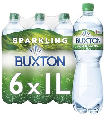 Buxton Sparkling Natural Mineral Water, 6x1L