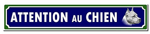 Autocollant.fr Panneau Attention au Chien American Staff