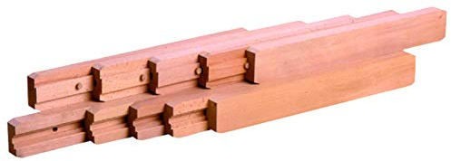 Coulisses de table - en bois - ouverture centrale synchronisée - Ouverture : 2520 mm - Croisement : 180 - Longueur lame : 7L600 - ITAR