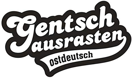 Spaß Kostet Aufkleber Wetterfest Gentsch ausrasten DDR Dialekt sprüche sächsisch ostdeutsch