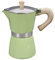 Gnali & Zani VEZ003/IND/GREEN Venezia - Esspressokocher, grün, 3 Tassen Espressokocher, Aluminium