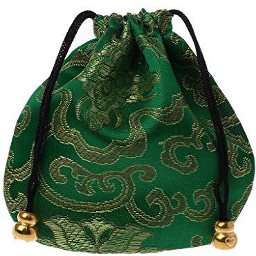 SimpleLife Bolsas de Bolsa de joyería Bolsa de Viaje de Seda Tradicional Bolsas de cordón de Bordado Chino para Embalaje de Regalo de joyería
