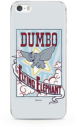 ERT GROUP mobile phone case for Apple Iphone 5/5S/SE original and officially Licensed Disney pattern Dumbo 002 optimally adapted to the shape of the mobile phone, case made of TPU