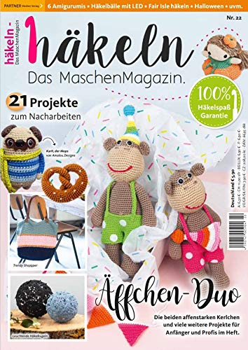 Häkeln-das Maschenmagazin 22/2020 Äffchen-Duo