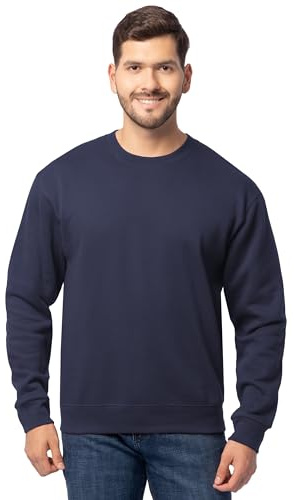 Fruit of the Loom Men's Eversoft Fleece Sweatshirts & Hoodies, Sweatshirt-Navy, X-Large