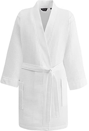 Sensei Maison - Peignoir Court nid d'abeille Spa - 1 - S - Blanc