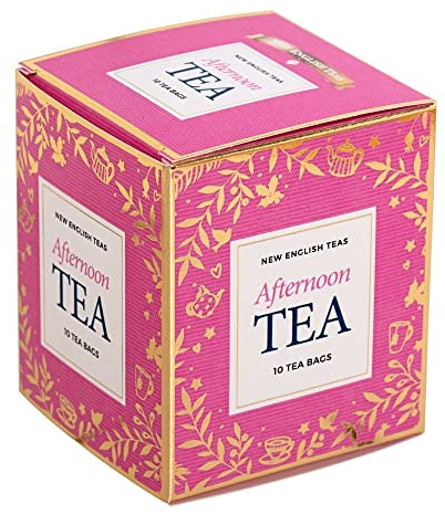 New English Teas Pink Carton with 10 English Afternoon Teabags