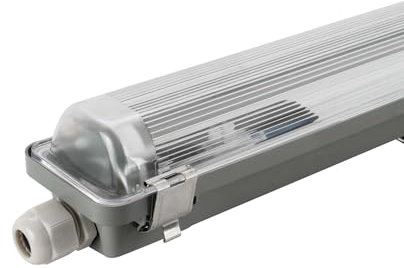 Ledvion - Armatura LED 60CM, Clip in Acciaio Inox, IP65, Acciaio Inox, + 75.000 ore, Antipolvere e Antideflagrante