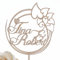 Hochzeitideal - Cake Topper Hochzeit personalisiert 'Lovely Circle' - Kuchen Deko in Holz - individuelle Cake Topper - Hochzeitstorte Deko (Lackiert)