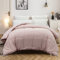 MOHAP Couette 220x240cm 4 Saisons Couette d'été Légère 450g/m² Hypoallergénique Toutes Saisons Rose Couette de Lit Réversible 2 Personnes Edredon