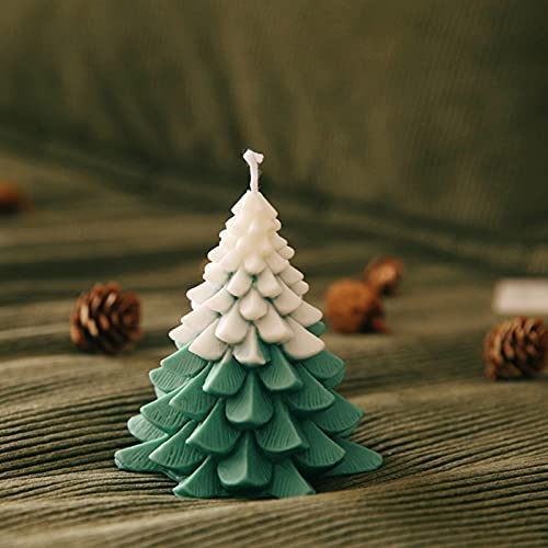 3D Weihnachtsbaum Kerzengießform,Schnee-Tannenbaum Silikonformen,Realistic Kerzenform Wiederverwendbar, Epoxy-Formen Harzform für Kunsthandwerk, Herstellung von Weihnachtsgeschenken, Christbaumschmuck