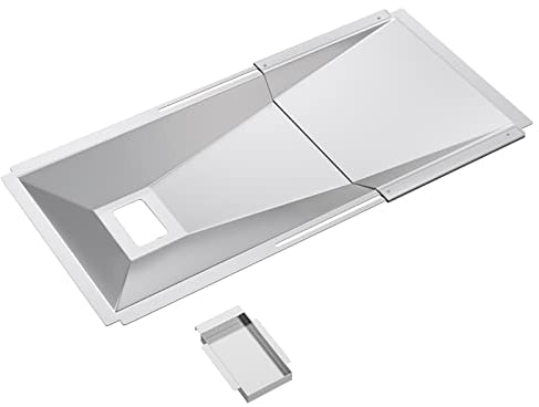 BMMXBI Verstellbare Grillfettwanne mit Auffangwanne für Nexgrill Ersatzteile 4 Brenner, Grill Abtropfschale für 720-0830H 720-0882A Zubehör Universal Abtropfschale für 3/4/5 Brenner Gasgrill Teile
