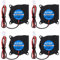 4er Pack40 mm Gebläse Lüfter 24 V, 3D-Drucker Micro 24 Volt Lüfter Gebläse 4020 Hydrauliklager, bürstenlose Kühlung 40 mm x 20 mm 2PIN