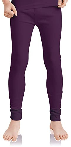 MT Kinder Ski- & Thermohose - Winter Unterwäsche lang für Jungen und Mädchen - Lila 134-140