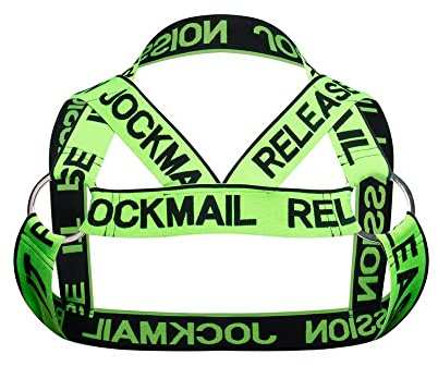 JOCKMAIL Mens Fitness Harness Shoulder Strap Mens Fitness Body Chest Half Harness Athletic Shoulder Strap (Alpha, Regular, Green)